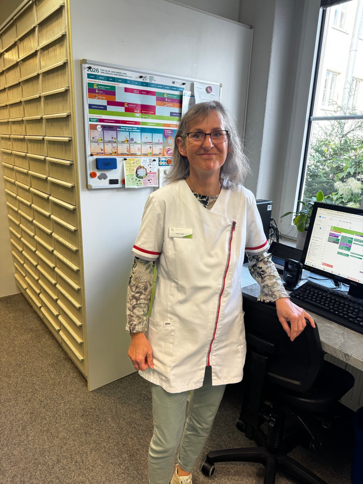 Heike Tews aus unserem Team im Backoffice der Apotheke